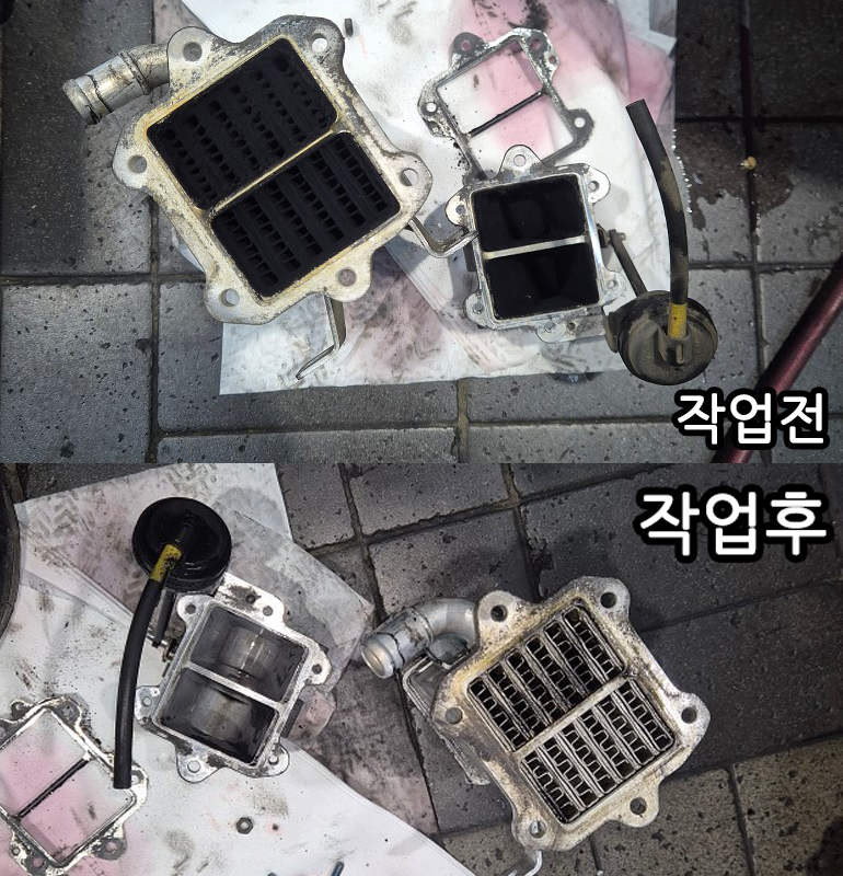 싼타페 egr쿨러 크리닝